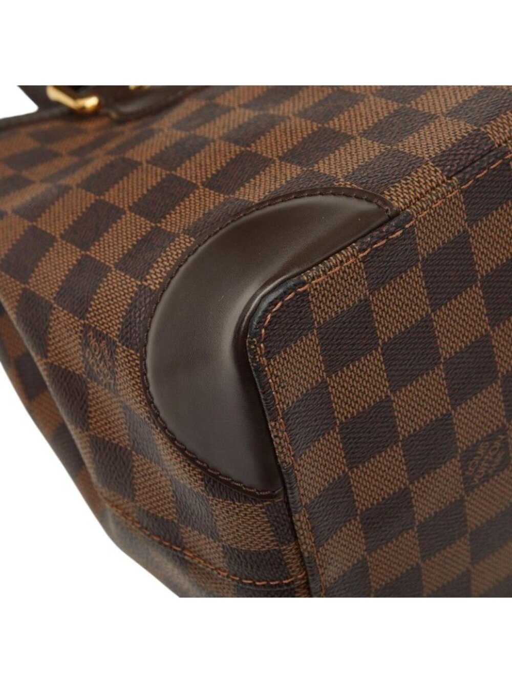 Louis Vuitton Damier Hampstead PM Tote Brown Leather - Picture 4 of 10